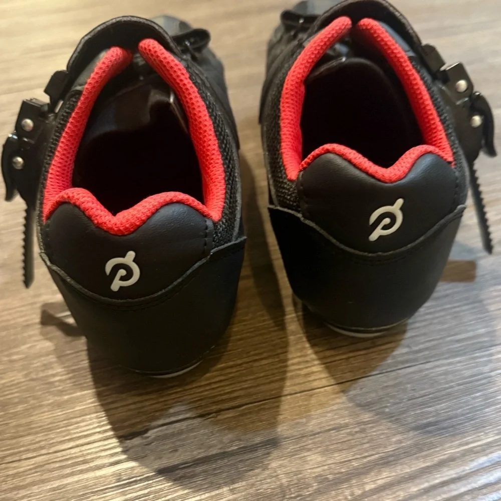 Peloton Women’s Black Indoor Cycling Shoes with Straps & Cleats Size EU 38 - Picture 4 of 6